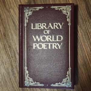 Library Of World Poetry Book- Chatham River Press 1987 750+ pages Leather